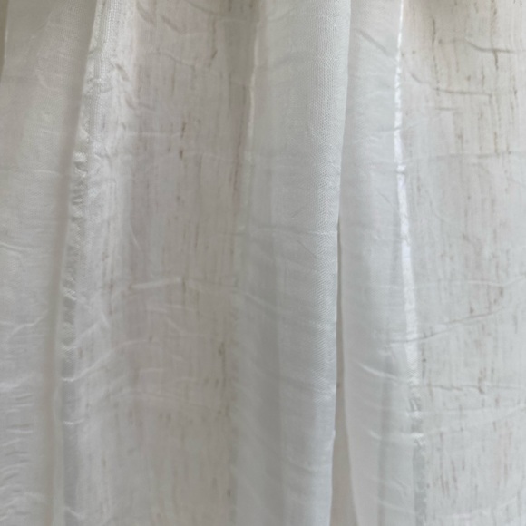 Vtg Handmade Ivory Tiered Ruffled Maxi Dress Sz M Boho Resort Strapless Cottage - Picture 4 of 6